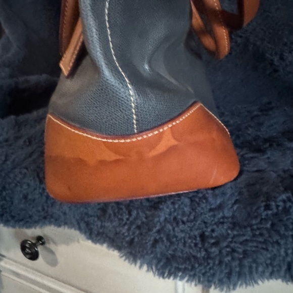 Dooney & Bourke Elephant Gray Pebble Leather Tote - Picture 2 of 6